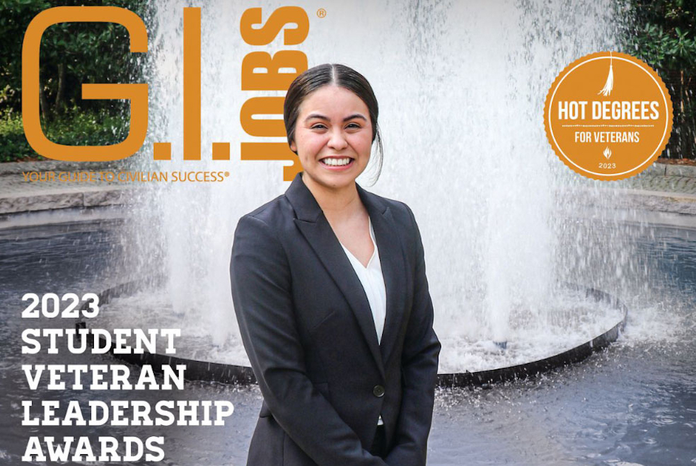 Gabriela Castillo on the cover of the August issue of G.I. Jobs magazine