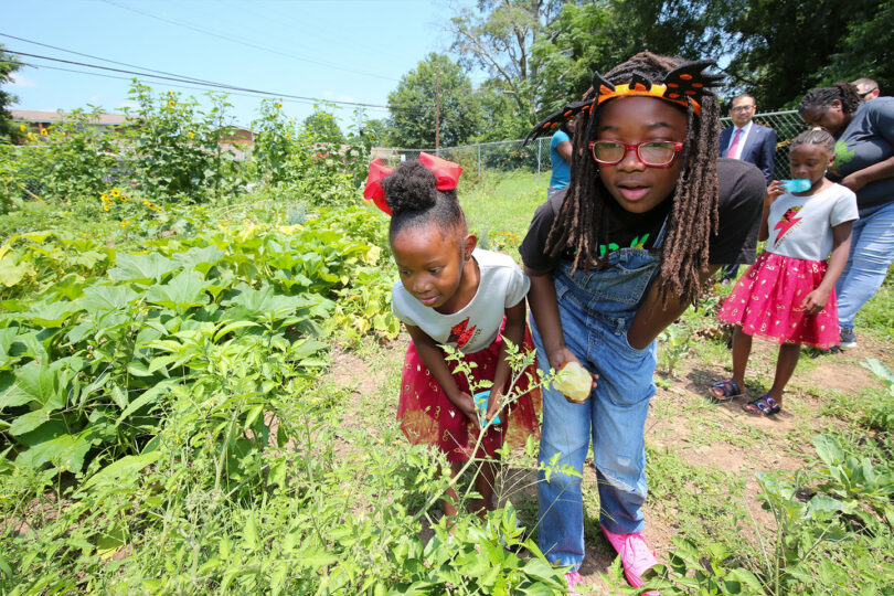 In the HEALTHYouth program, participants learn about nutritional food and where it comes from. (Photo by Shannah Montgomery)