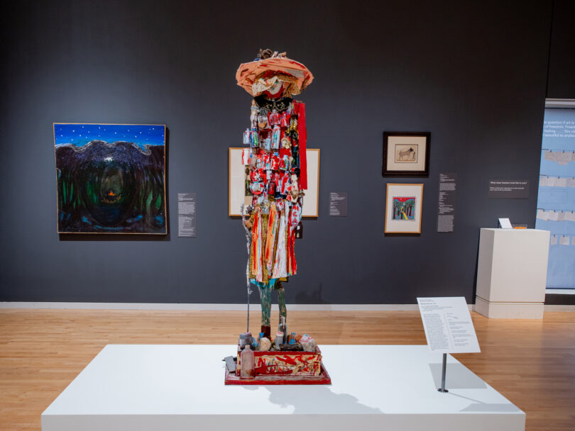 Installation view of the exhibition “Art is a Form of Freedom.” (Photo by Jason Thrasher)