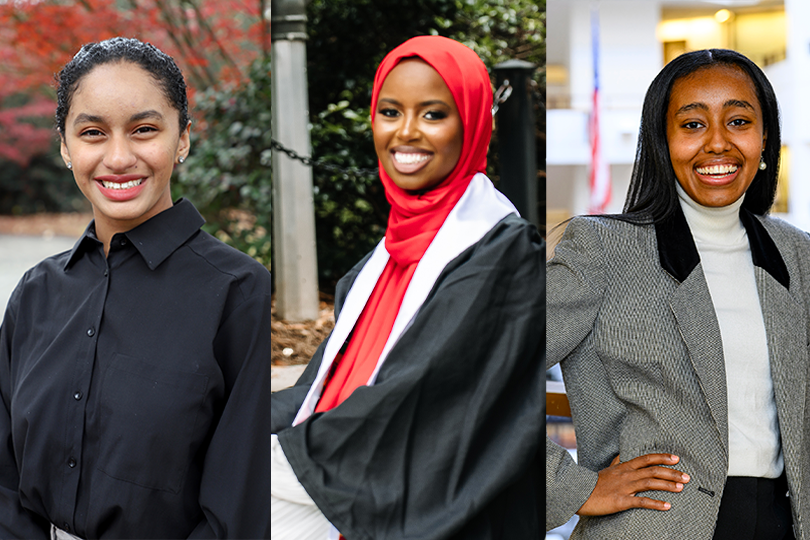 (L to R) Clemencia El Antouri, Fardosa Hassan and Feben Teshome. (Submitted photos)