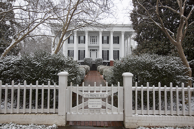 Presidents House with Snow