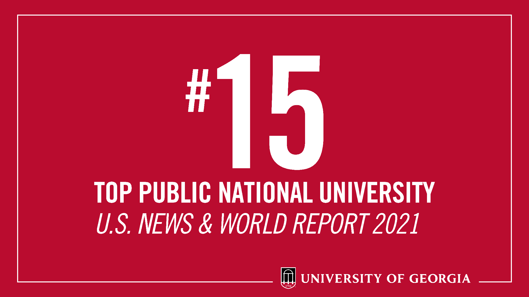 #15 USNWR ranking in 2020