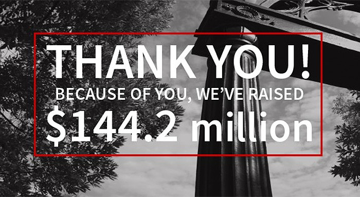 Thank you, we've raised 144.2 million