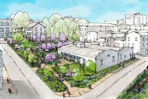 Renderings of Innovation District building