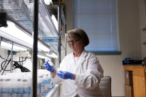 Robin Buell in Laboratory