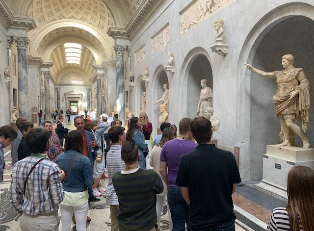 Students participating in the UGA study abroad program "Europe -Unearthing the Past" (Photo courtesy of UGA's Department of Classics)